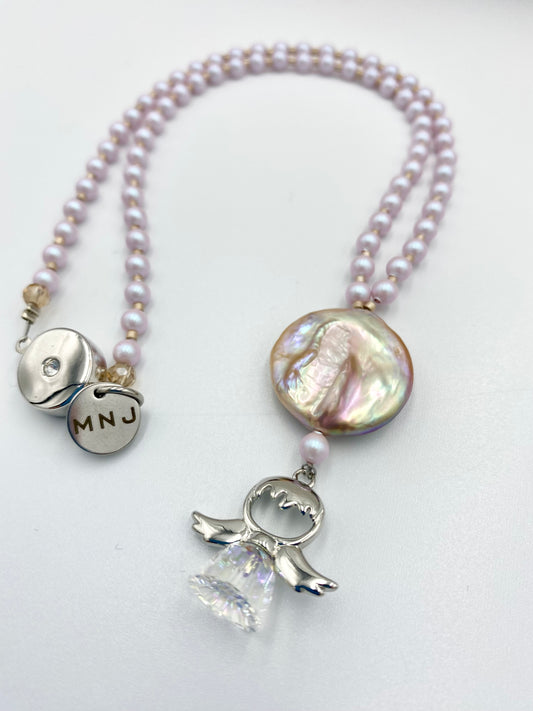 Collier « ange cristal AB» 01