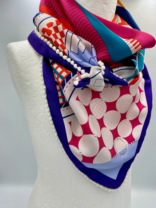 Foulard 2 en 1 ( recto /verso )