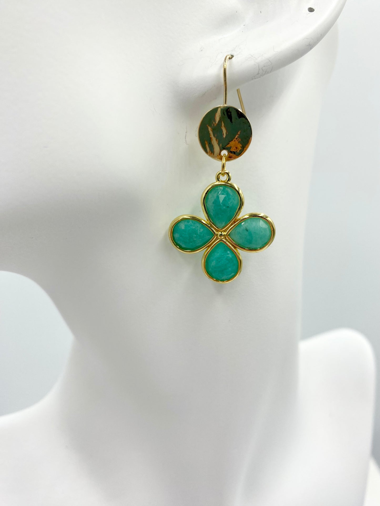 BO fleur turquoise