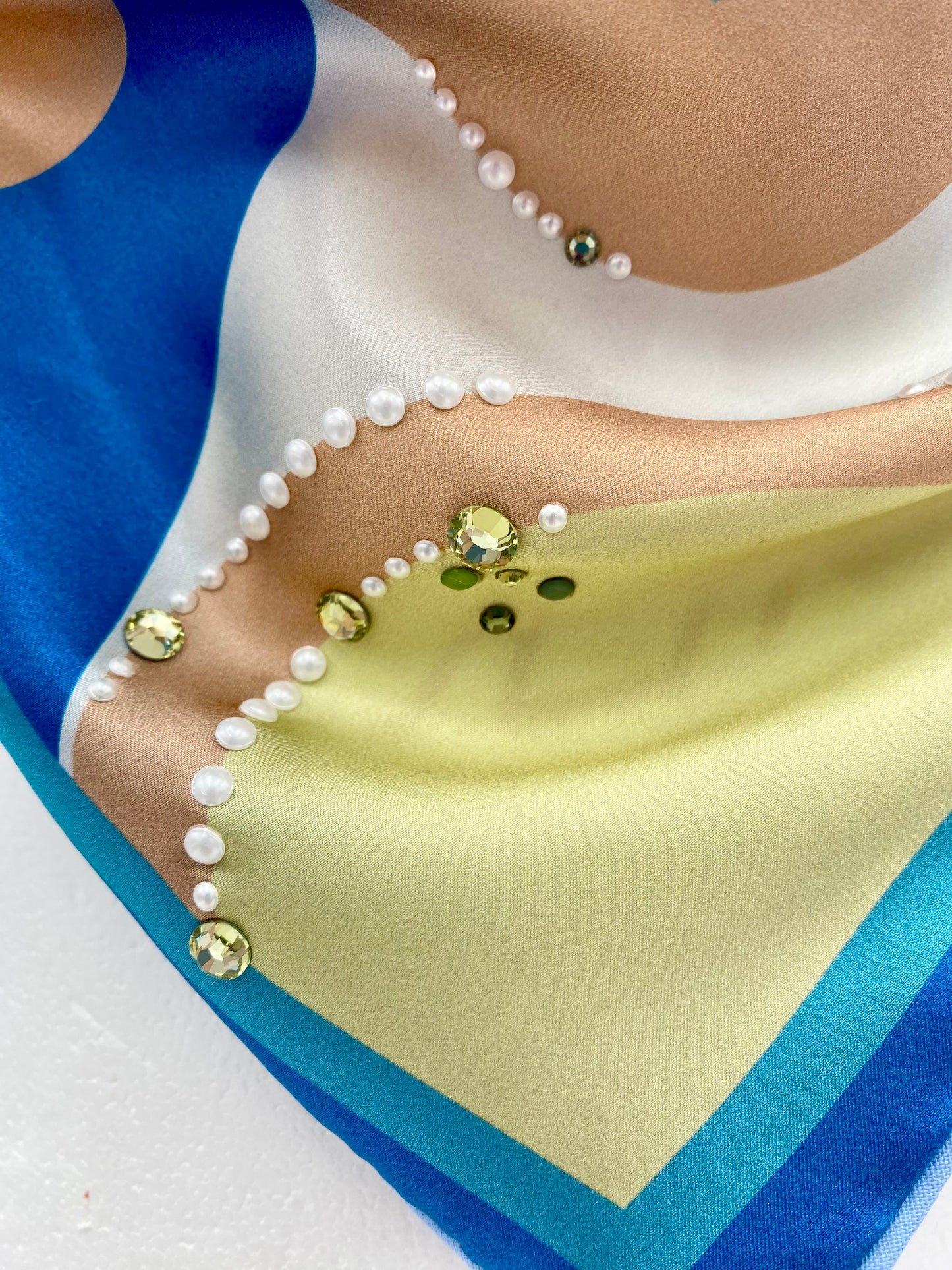 Foulard en soie « turquoise »