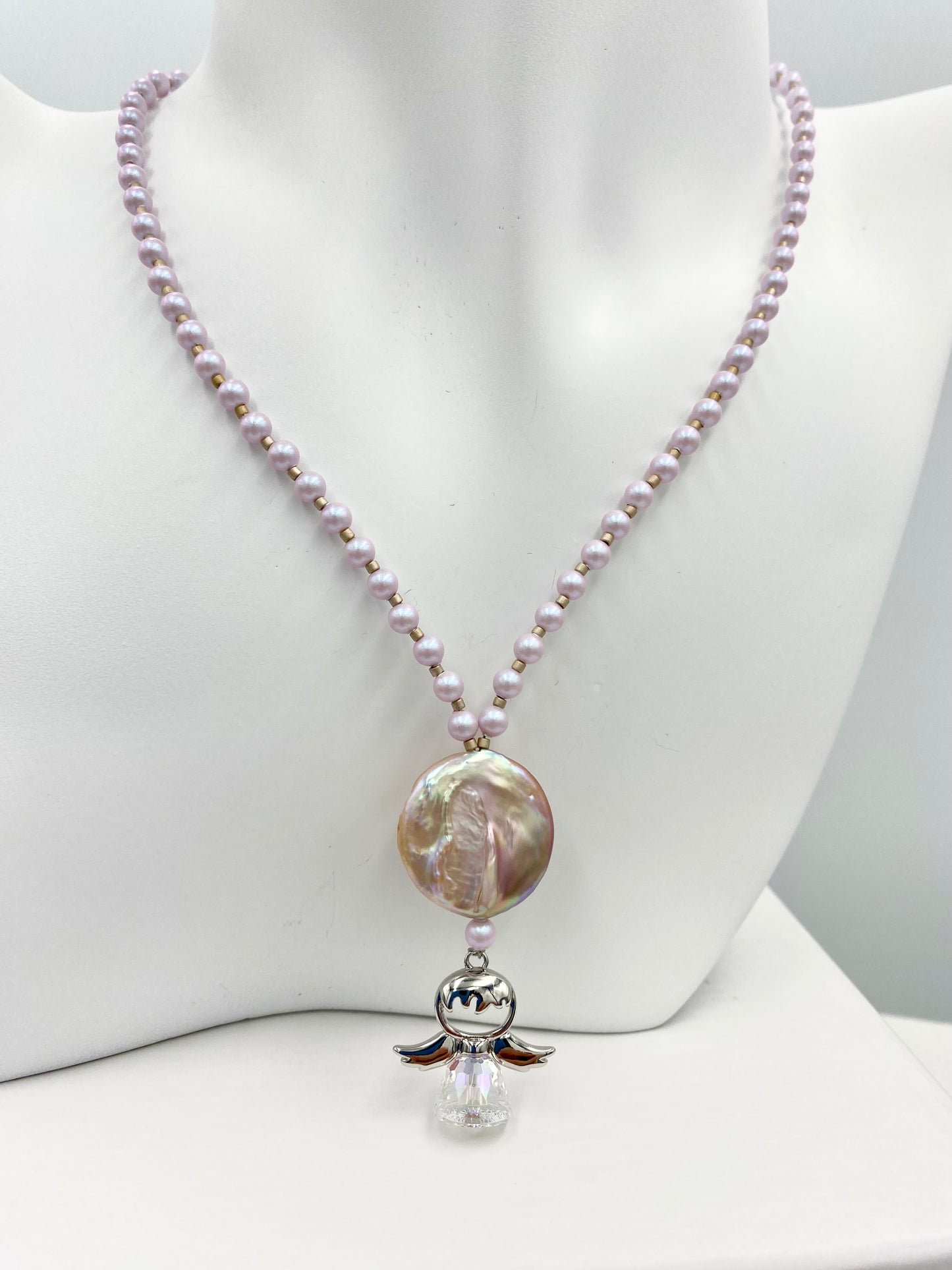 Collier « ange cristal AB» 01