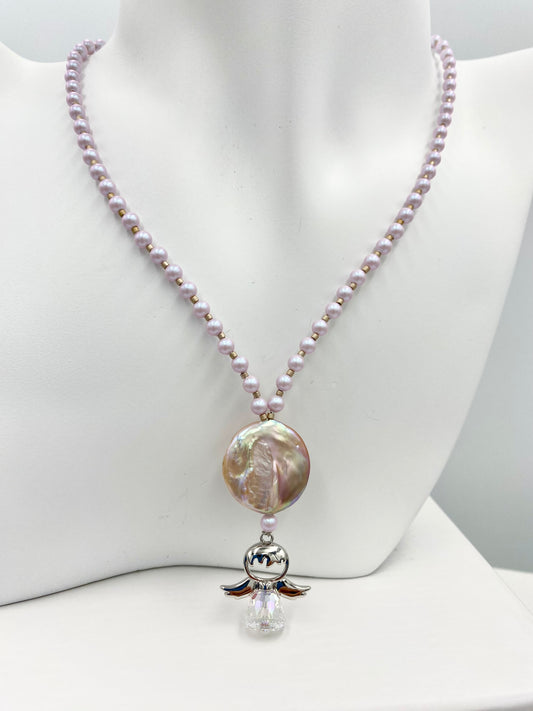 Collier « ange cristal AB» 01