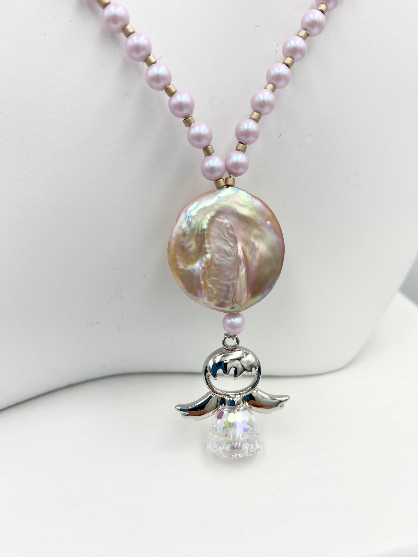 Collier « ange cristal AB» 01