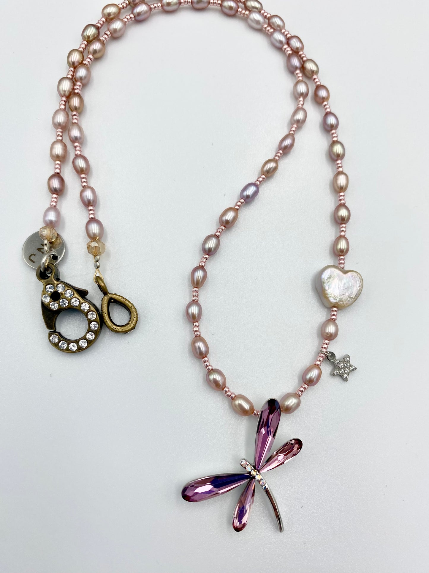 Collier « libellule cristal »01