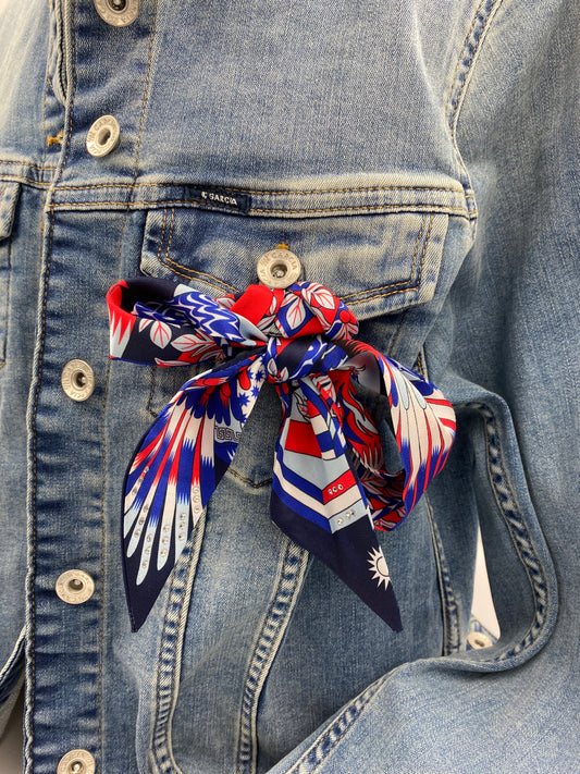 Veste Denim « hiboux ».
