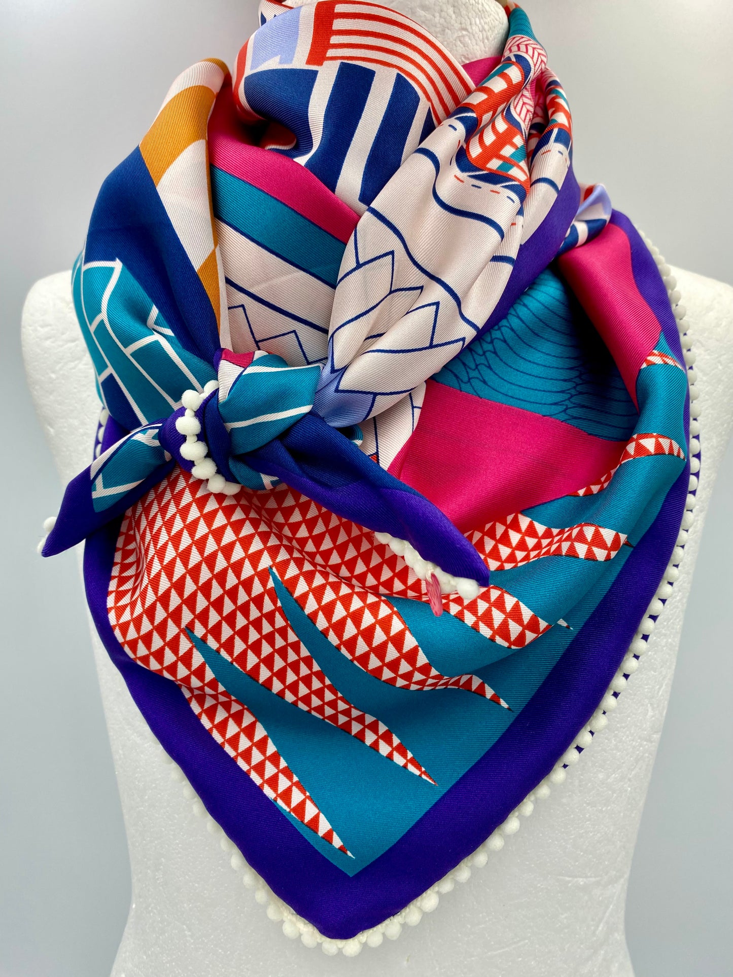 Foulard 2 en 1 ( recto /verso )