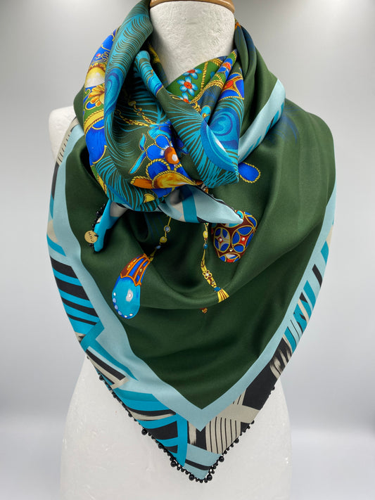 Foulard en soie « orientale »
