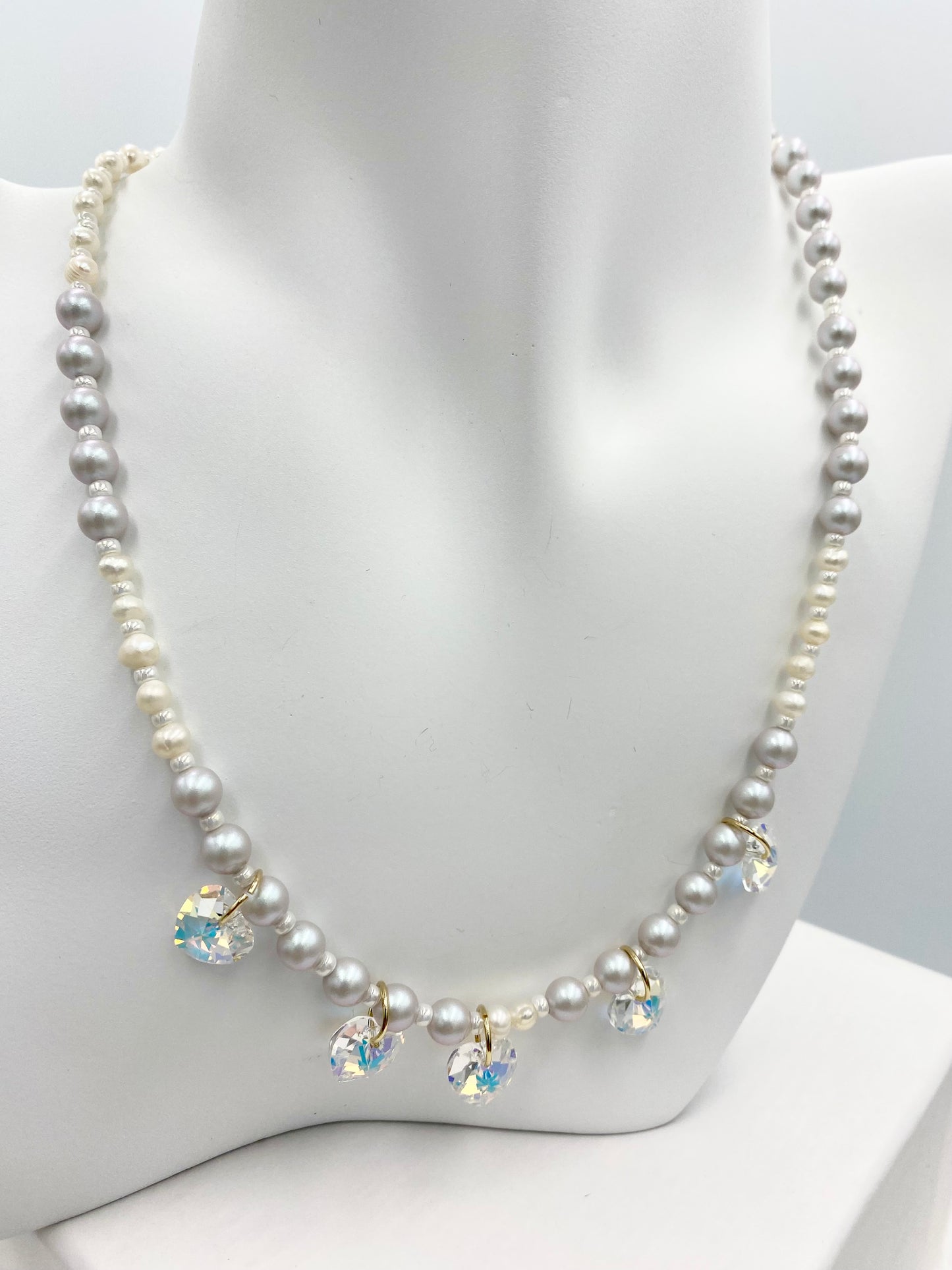 Collier « cœur cristal AB »/01