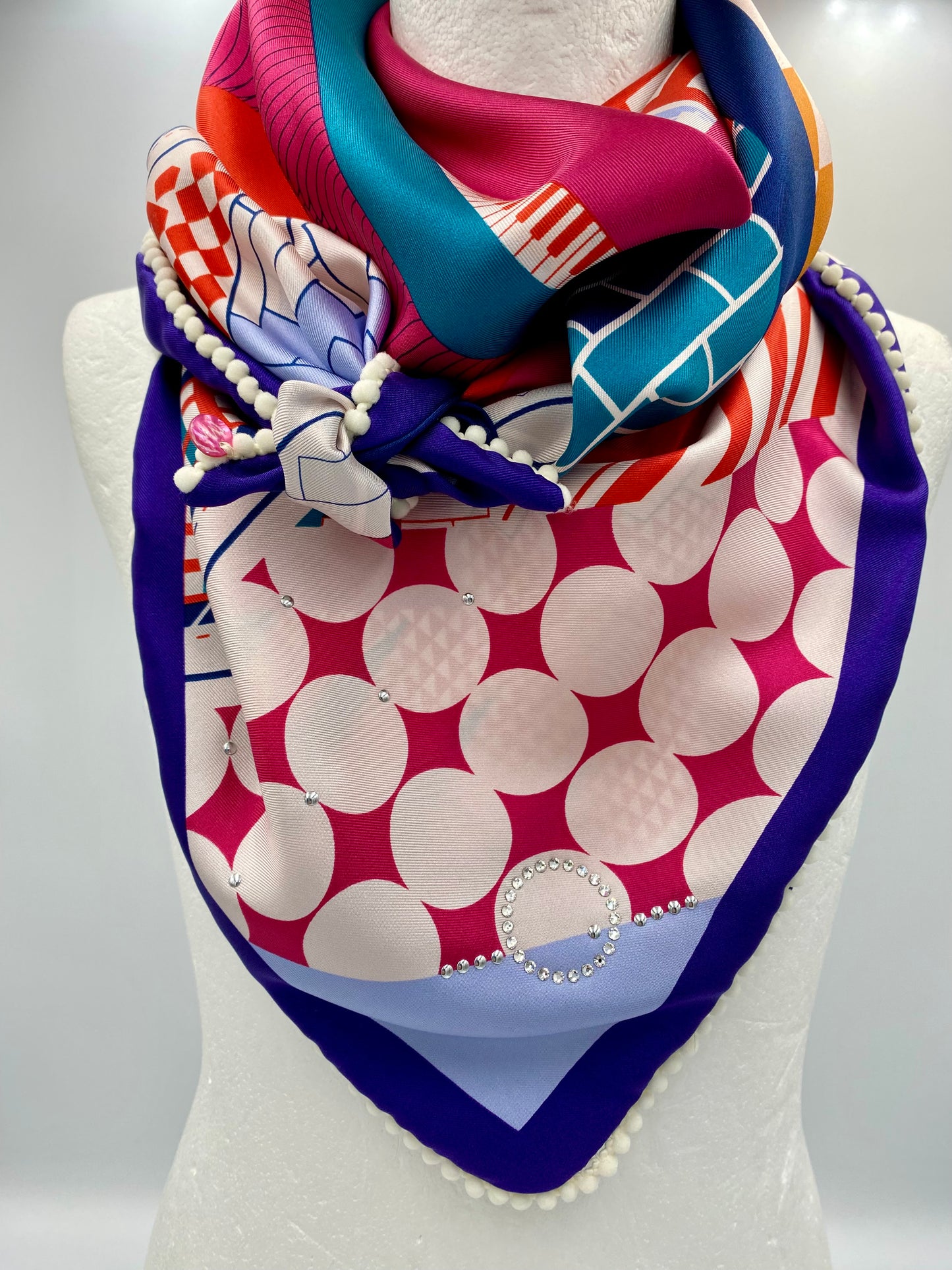 Foulard 2 en 1 ( recto /verso )