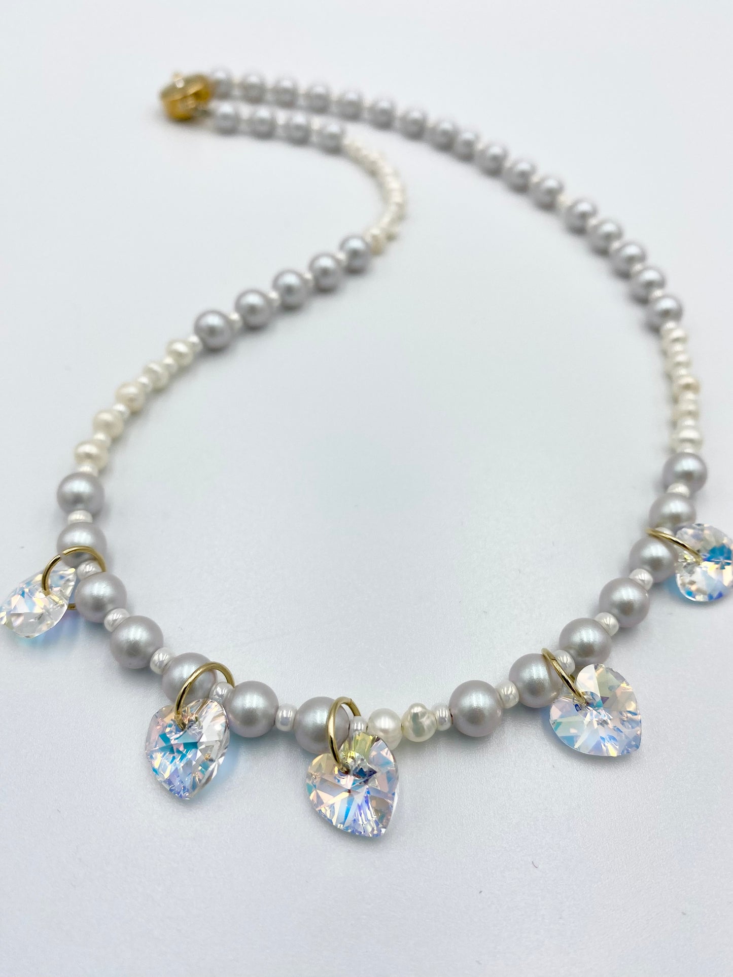 Collier « cœur cristal AB »/01